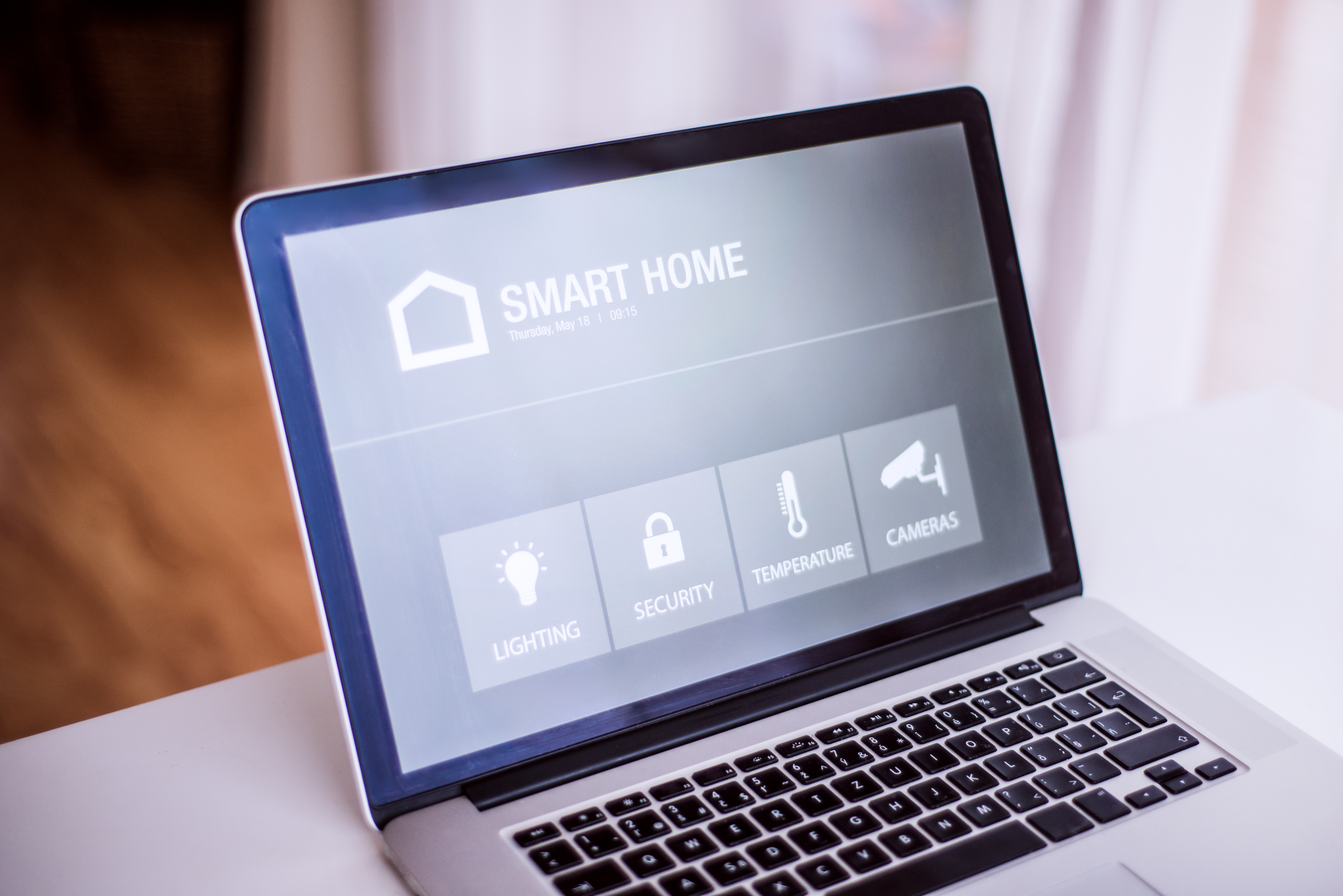 Smart Home von Powerhouse Rheinland auf einem Laptop